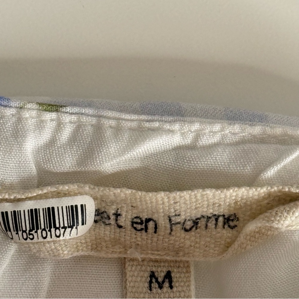 Sweet En Forme Multi Color Flowers Blue Gingham Babydoll Mini Dress Size medium - Picture 7 of 10